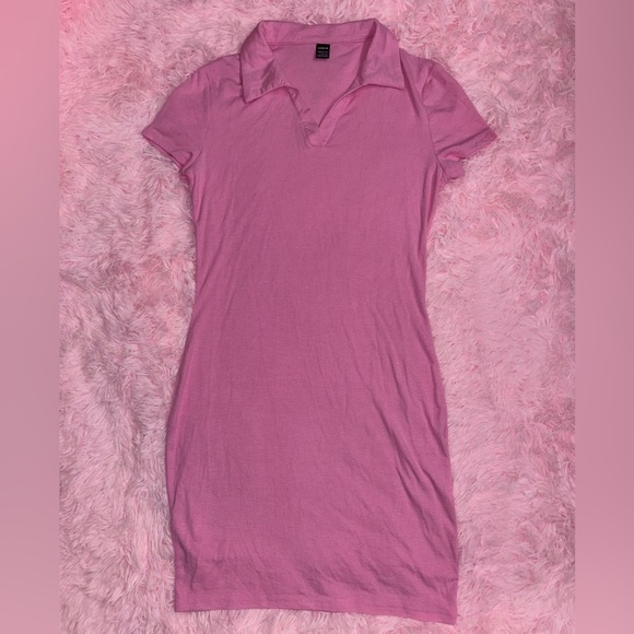 Pink Polo Dress - Size Large - Picture 1 of 3